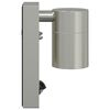 vidaXL Εξωτερικά Φωτιστικά Τοίχου 2 pcs Ασημί 6.5 x 10.5 x 16 εκ.