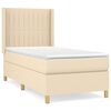 vidaXL &Kappa;&rho;&epsilon;&beta;ά&tau;&iota; Boxspring &mu;&epsilon; &Sigma;&tau;&rho;ώ&mu;&alpha; &Kappa;&rho;&epsilon;&mu; 90x190 &epsilon;&kappa;.&Upsilon;&phi;&alpha;&sigma;&mu;ά&tau;&iota;&nu;&omicron;