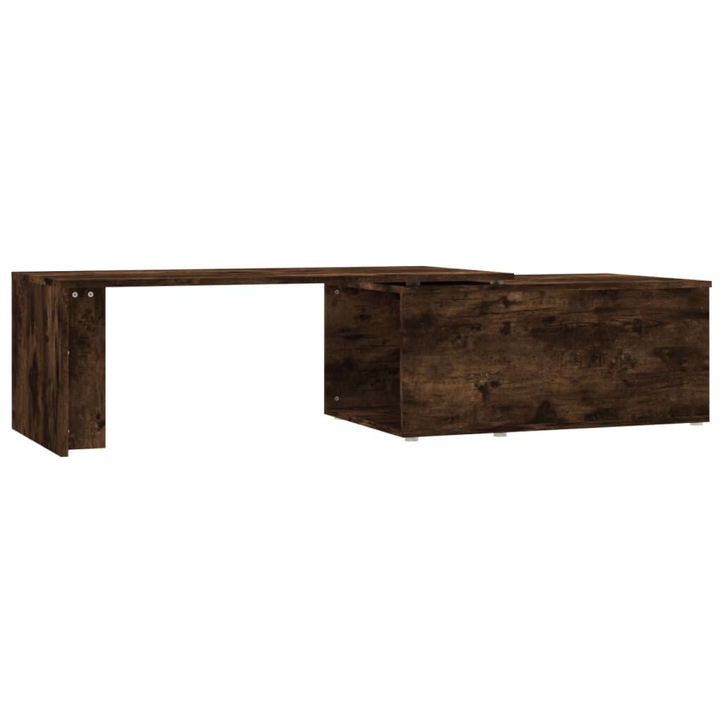 vidaXL Τραπεζάκι Σαλονιού Καπνιστή Δρυς 150x50x35 εκ. Επεξεργ. Ξύλο