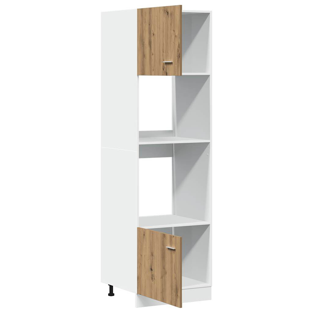 vidaXL Ντουλάπι φούρνου μικροκυμάτων Lyon Artisan Oak