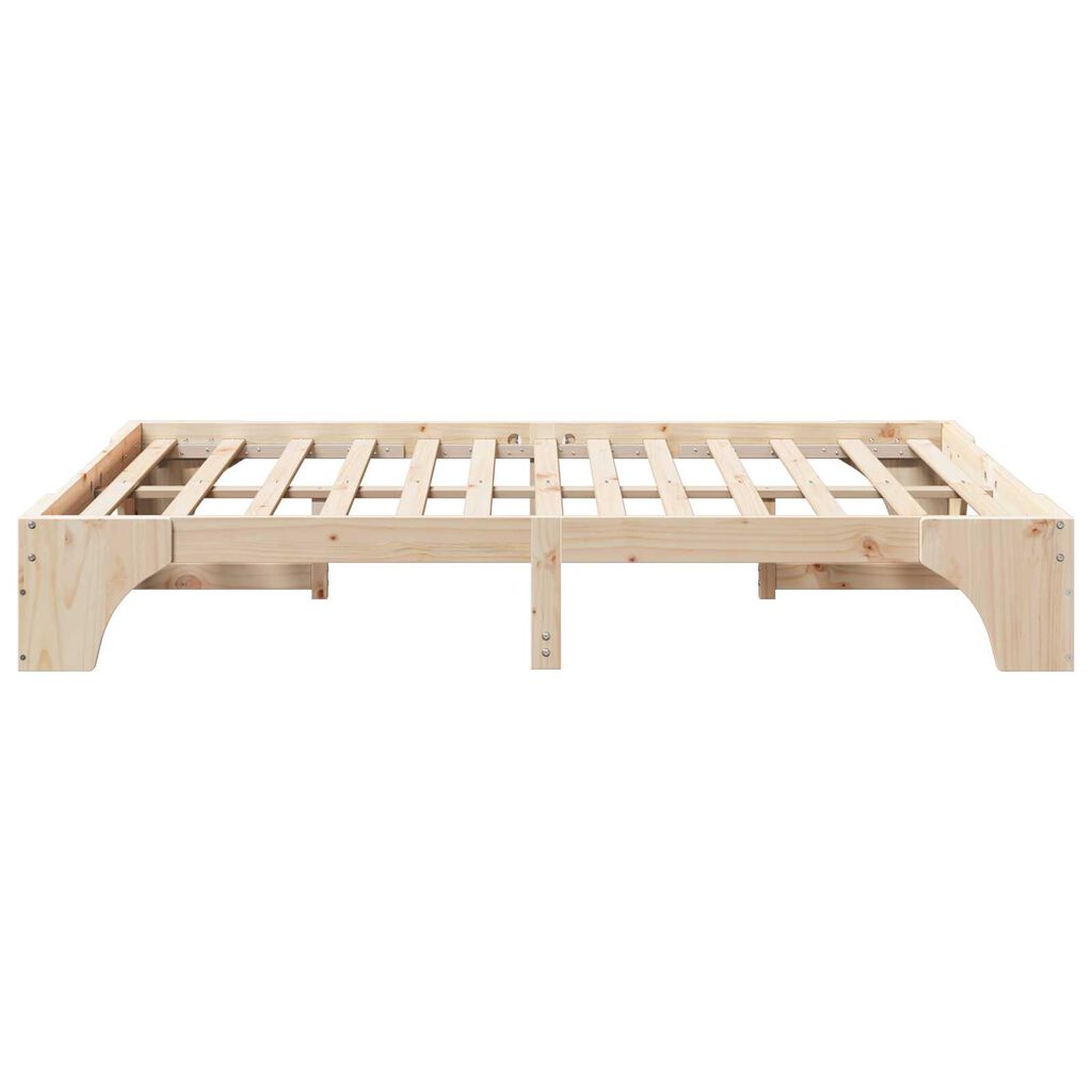 vidaXL Κρεβάτι Φυσικό Μασίφ ξύλο πεύκου 160 x 200 εκ. Modular Κρεβάτι