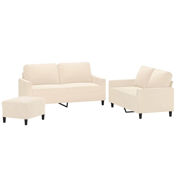 vidaXL &Pi;&omicron;&lambda;&upsilon;&theta;&rho;ό&nu;&epsilon;&sigmaf; &Sigma;&epsilon;&tau; 3 &Tau;&epsilon;&mu;&alpha;&chi;ί&omega;&nu; &Kappa;&rho;&epsilon;&mu; &alpha;&pi;ό &Beta;&epsilon;&lambda;&omicron;ύ&delta;&omicron; &mu;&epsilon; &Mu;&alpha;&xi;&iota;&lambda;ά&rho;&iota;&alpha;