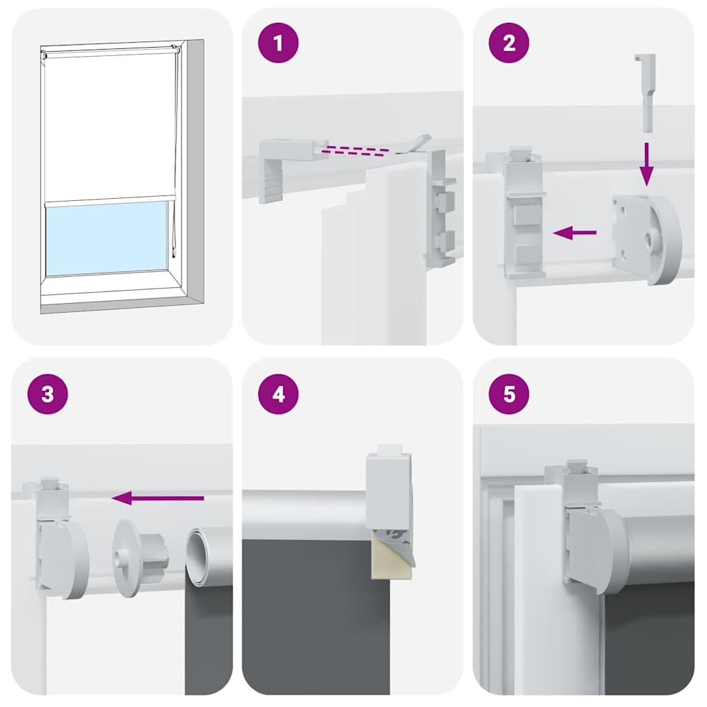 vidaXL Roller Blind Blackout Μαύρο 160x175 cm Πλάτος υφάσματος 156,6cm