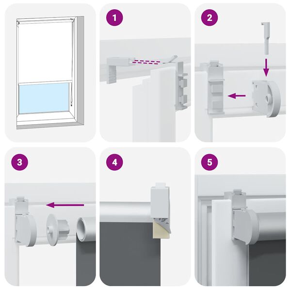 vidaXL Roller Blind Blackout Μαύρο 160x175 cm Πλάτος υφάσματος 156,6cm