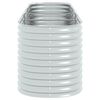 vidaXL Ζαρντινιέρα Υπερυψωμένη Ασημί 320x80x81 εκ. Γαλβανισμ. Χάλυβας
