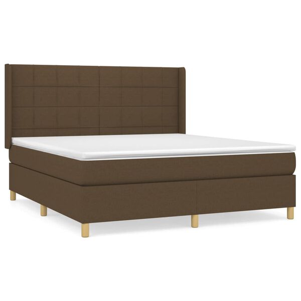 vidaXL &Kappa;&rho;&epsilon;&beta;ά&tau;&iota; Boxspring &mu;&epsilon; &Sigma;&tau;&rho;ώ&mu;&alpha; &Sigma;&kappa;&omicron;ύ&rho;&omicron; &Kappa;&alpha;&phi;έ 180x200 &epsilon;&kappa; &Upsilon;&phi;&alpha;&sigma;&mu;ά&tau;&iota;&nu;&omicron;