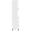 vidaXL Ντουλάπι Ψηλό VIKEN Λευκός 80x40x190 εκ. από Μασίφ Ξύλο Πεύκου