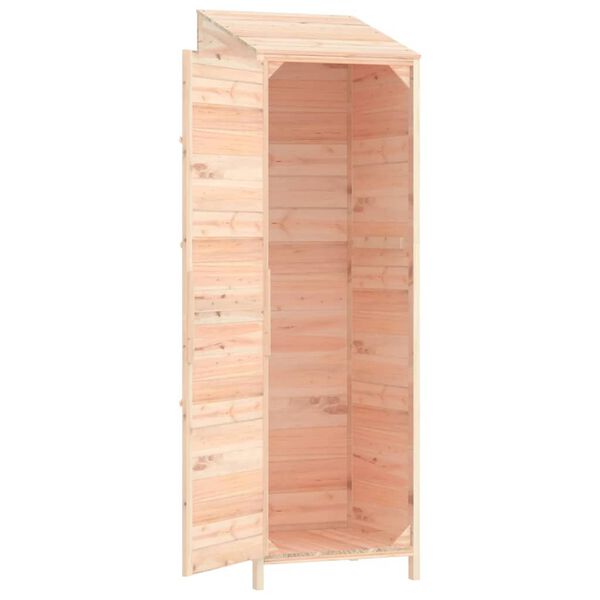 vidaXL Αποθήκη Κήπου 55 x 52 x 174,5 εκ. από Μασίφ Ξύλο Ελάτης
