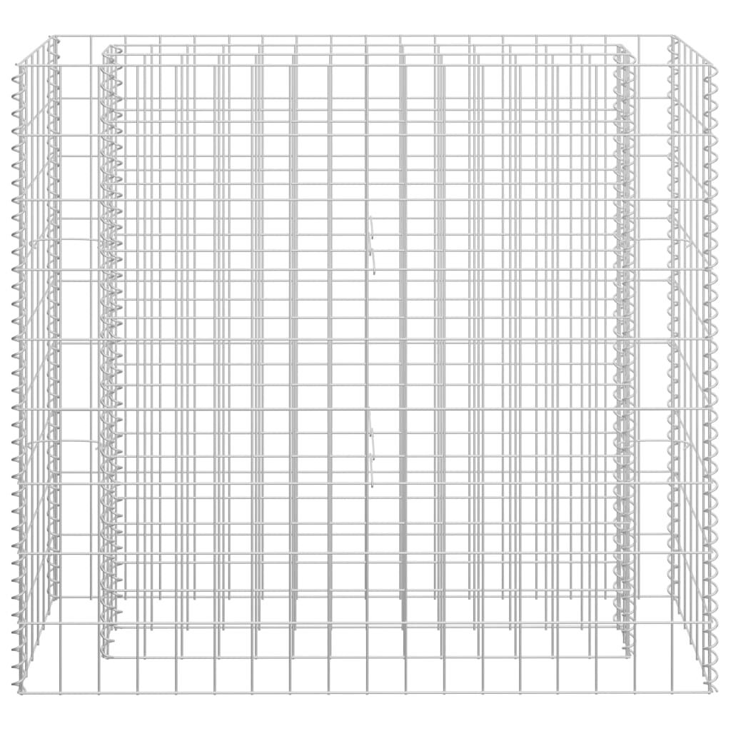 vidaXL Συρματοκιβώτιο-Γλάστρα Υπερυψωμένη 90x30x90 εκ. Γαλβ. Χάλυβας