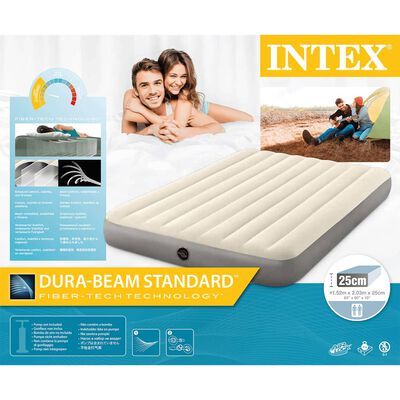 Intex Φουσκωτό Στρώμα Dura-Beam Standard Single-High 152 x 203 x 25 εκ