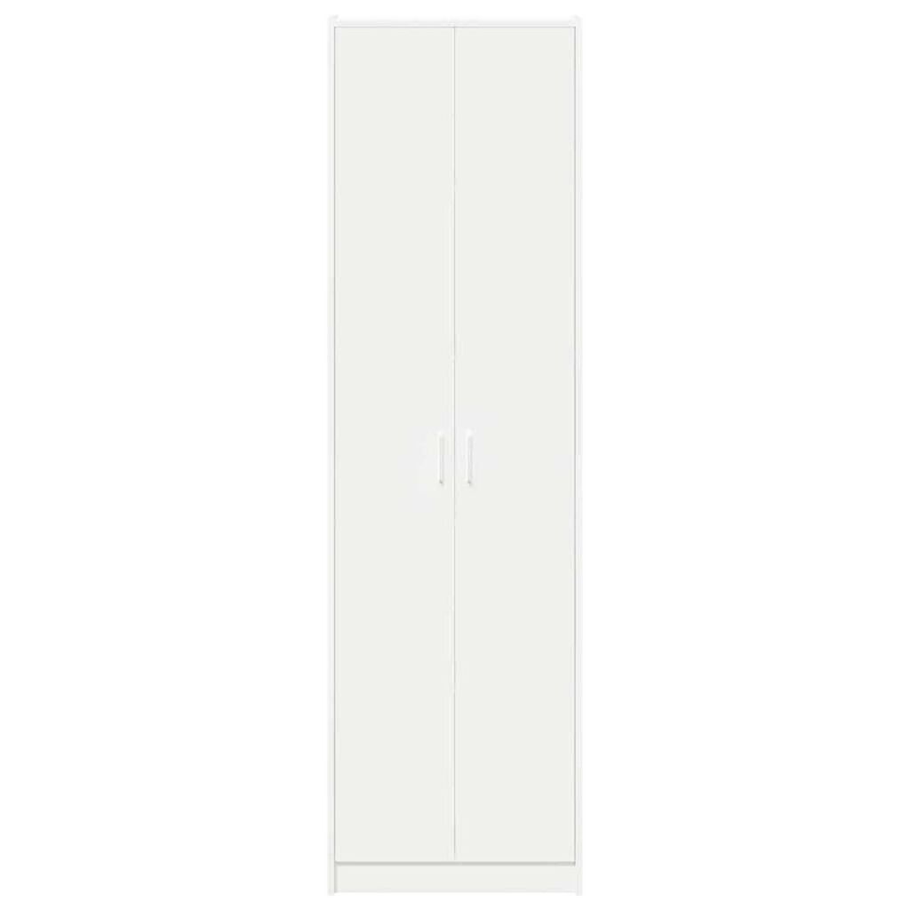 vidaXL Ντουλάπι με ράφι Λευκό 55 x 25 x 189 εκ. Επεξεργασμένο ξύλο