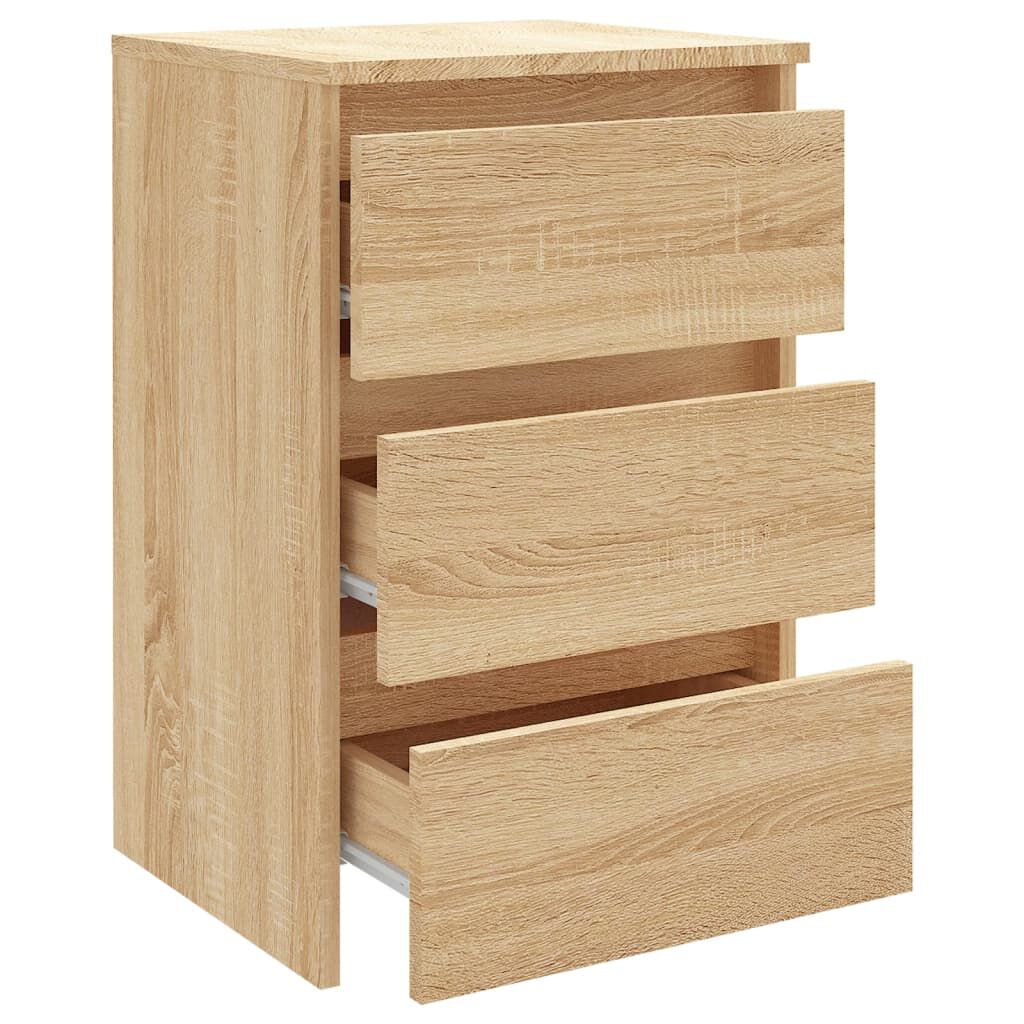 vidaXL Κομοδίνο Sonoma Δρυς 40 x 35 x 62,5 εκ. από Επεξ. Ξύλο