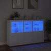 vidaXL Μπουφές με Φώτα LED Λευκός 162 x 37 x 100 εκ.