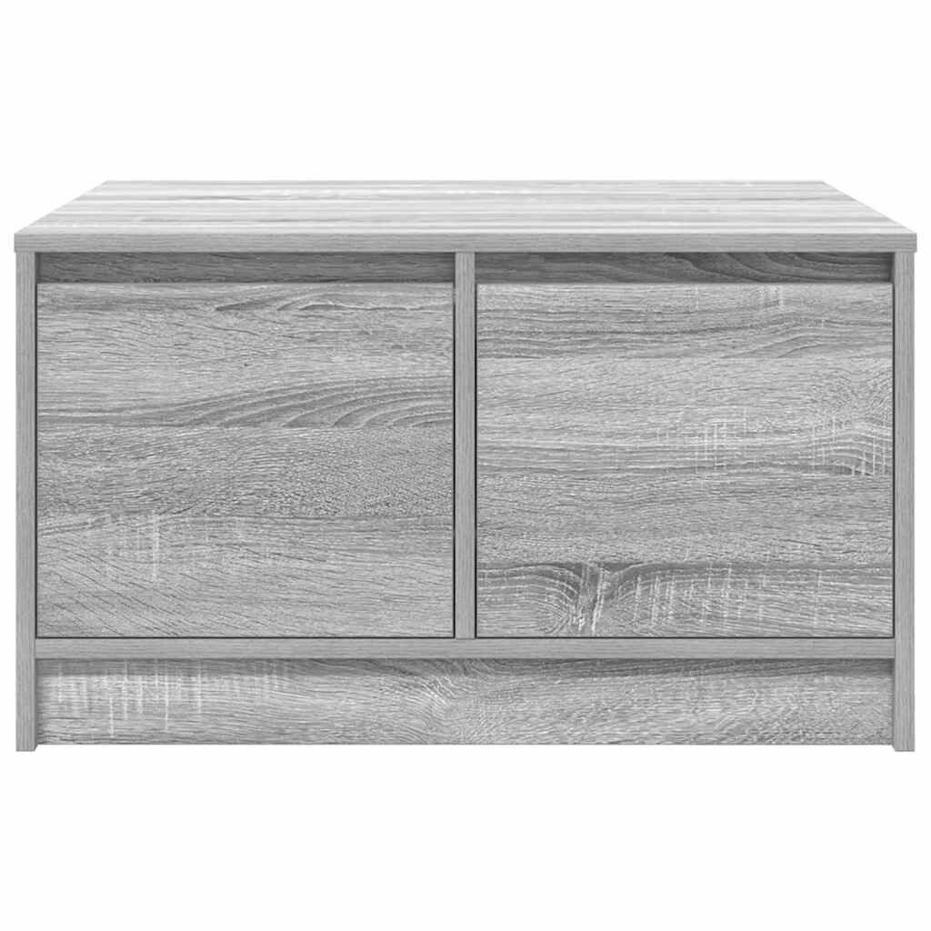 vidaXL Τραπεζάκι σαλονιού με συρτάρια Γκρι Sonoma 70,5x70x40 εκ.