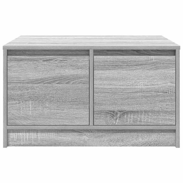 vidaXL Τραπεζάκι σαλονιού με συρτάρια Γκρι Sonoma 70,5x70x40 εκ.