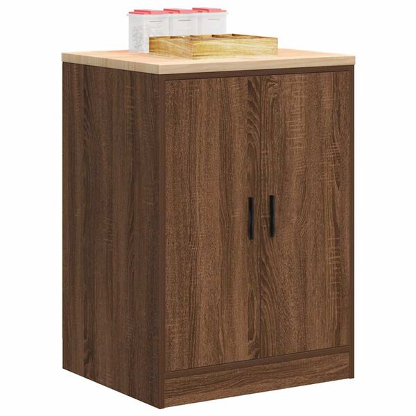 vidaXL ντουλάπι αποθήκευσης γκαράζ 60x51x85 εκ μασίφ ξύλο πεύκο