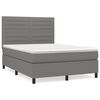 vidaXL &Kappa;&rho;&epsilon;&beta;ά&tau;&iota; Boxspring &mu;&epsilon; &Sigma;&tau;&rho;ώ&mu;&alpha; &Sigma;&kappa;&omicron;ύ&rho;&omicron; &Gamma;&kappa;&rho;&iota; 140x190 &epsilon;&kappa;. &Upsilon;&phi;&alpha;&sigma;&mu;ά&tau;&iota;&nu;&omicron;