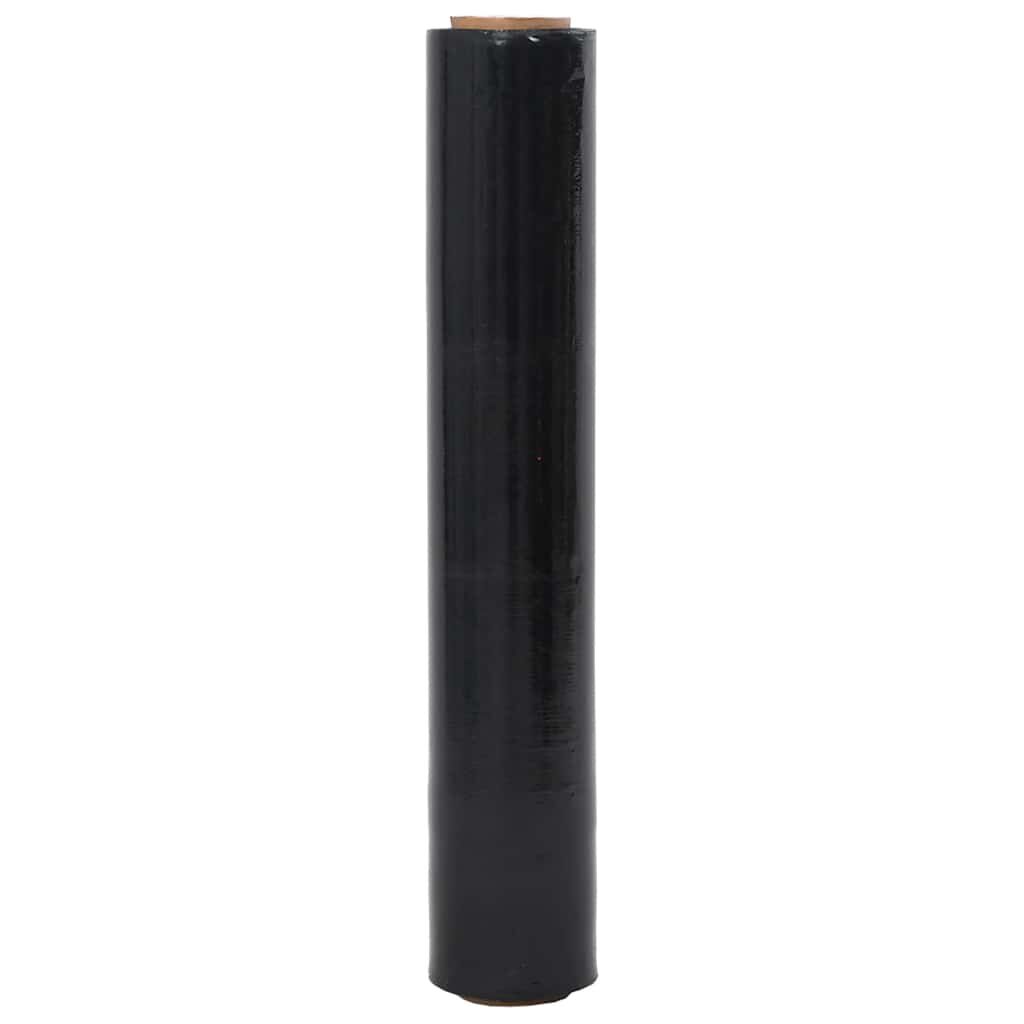 vidaXL Stretch Film 2 τεμάχια Μαύρο 17 μm 50 cm x 150 m