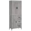 vidaXL Ντουλάπι Γκρι Sonoma 69,5 x 34 x 180 εκ. Επεξεργασμένο Ξύλο