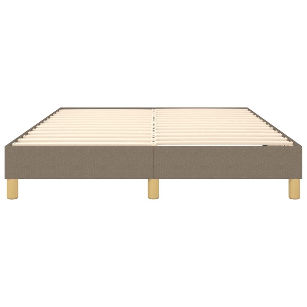vidaXL Σκελετός Κρεβατιού Χωρίς Στρώμα Taupe 140x190 εκ. Υφασμάτινο