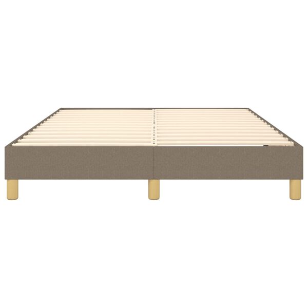 vidaXL Σκελετός Κρεβατιού Χωρίς Στρώμα Taupe 140x190 εκ. Υφασμάτινο