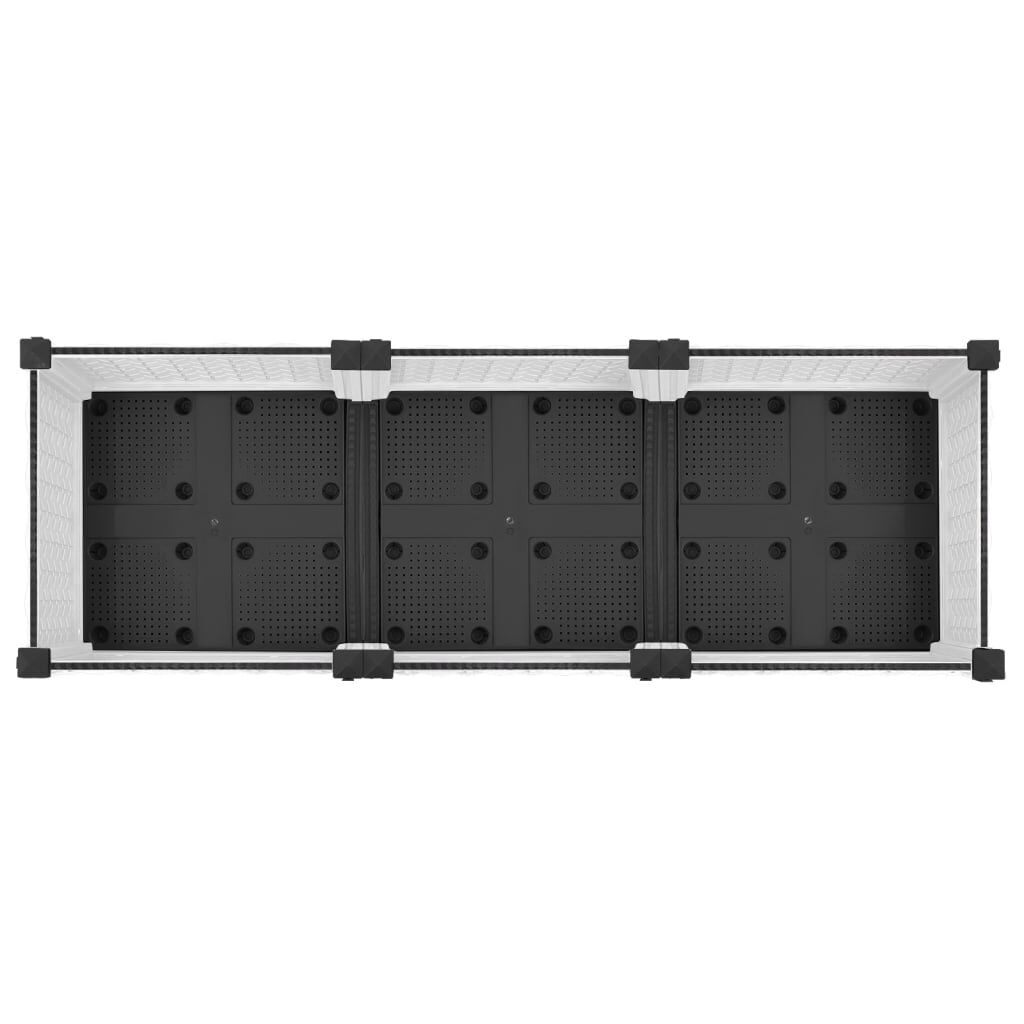 vidaXL Ζαρντινιέρα 120 x 40 x 23 εκ. από Πολυπροπυλένιο