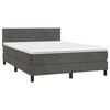 vidaXL &Kappa;&rho;&epsilon;&beta;ά&tau;&iota; Boxspring &mu;&epsilon; &Sigma;&tau;&rho;ώ&mu;&alpha; &Sigma;&kappa;&omicron;ύ&rho;&omicron; &Gamma;&kappa;&rho;&iota; 140x190 &epsilon;&kappa;. &Beta;&epsilon;&lambda;&omicron;ύ&delta;&iota;&nu;&omicron;