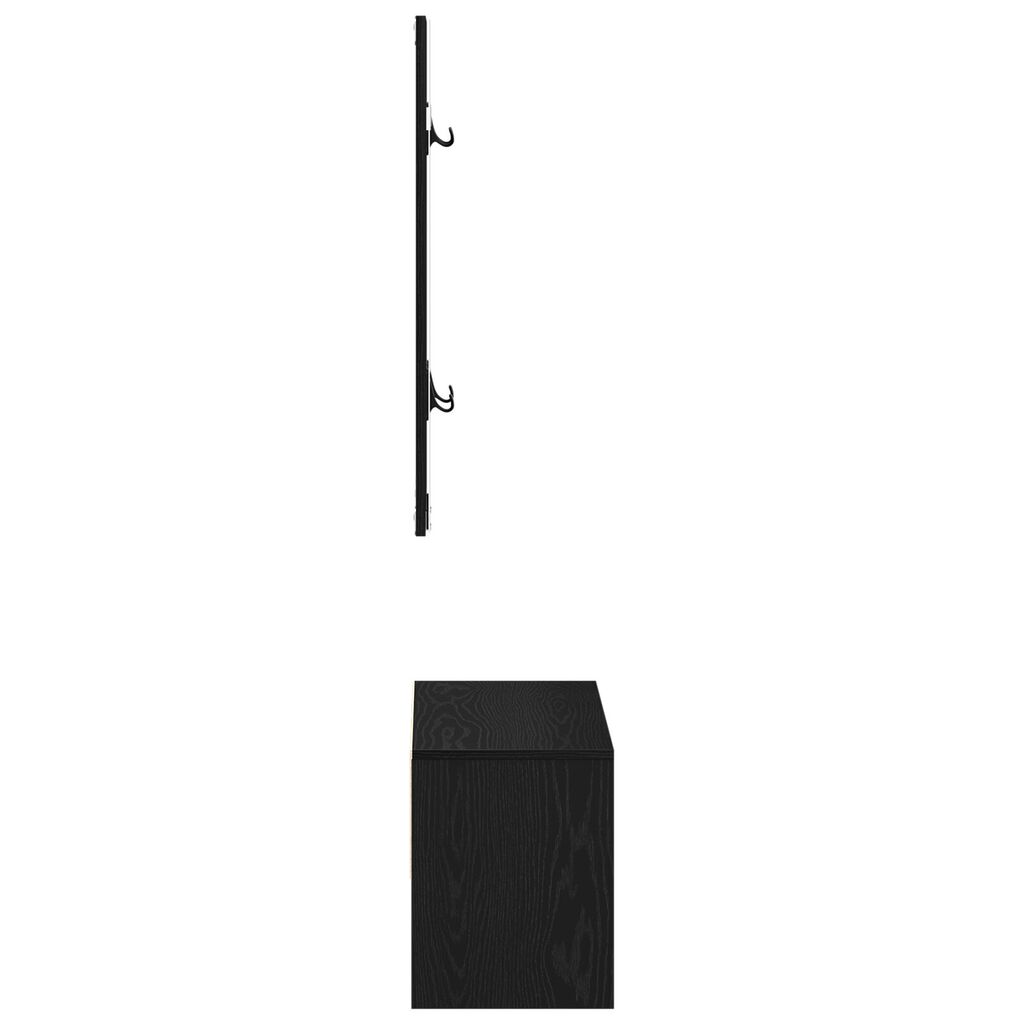 vidaXL Σετ Επίπλων Διάδρομου 4 pcs Μαύρη δρυς 80 x 30.5 x 40 εκ