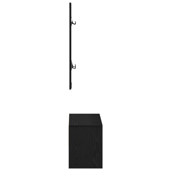 vidaXL Σετ Επίπλων Διάδρομου 4 pcs Μαύρη δρυς 80 x 30.5 x 40 εκ