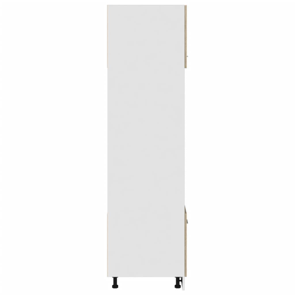 vidaXL Ντουλάπι για Φούρνο Μικροκυμάτων Lyon Sonoma Δρυς 60x57x207 εκ.