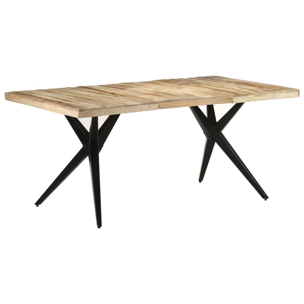 vidaXL Τραπεζαρία 180 x 90 x 76 εκ. από Ακατέργαστο Ξύλο Μάνγκο