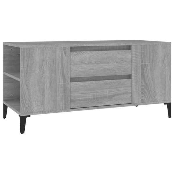 vidaXL Έπιπλο Τηλεόρασης Γκρι Sonoma 102x44,5x50 εκ. από Επεξεργ. Ξύλο