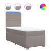 vidaXL &Kappa;&rho;&epsilon;&beta;ά&tau;&iota; Boxspring &mu;&epsilon; &Sigma;&tau;&rho;ώ&mu;&alpha; Taupe 90x200 &epsilon;&kappa;. &Upsilon;&phi;&alpha;&sigma;&mu;ά&tau;&iota;&nu;&omicron;