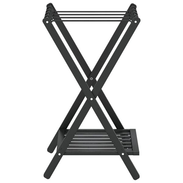 vidaXL Ράφι Αποσκευών Μαύρο 68 x 38 x 58 εκ. από Μπαμπού