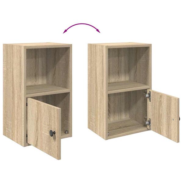vidaXL Βιβλιοθήκη Sonoma Δρυς 31x24x52 εκ. από Επεξεργασμένο Ξύλο
