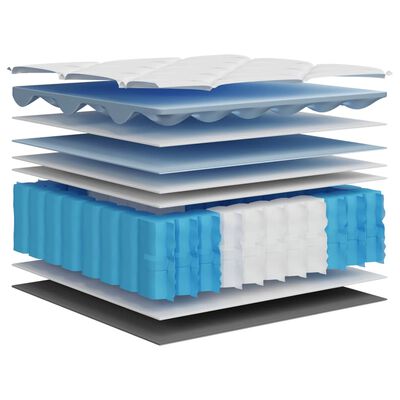 vidaXL Στρώμα με Pocket Springs Μεσαία Plus Σκληρότητα 100x200 εκ.