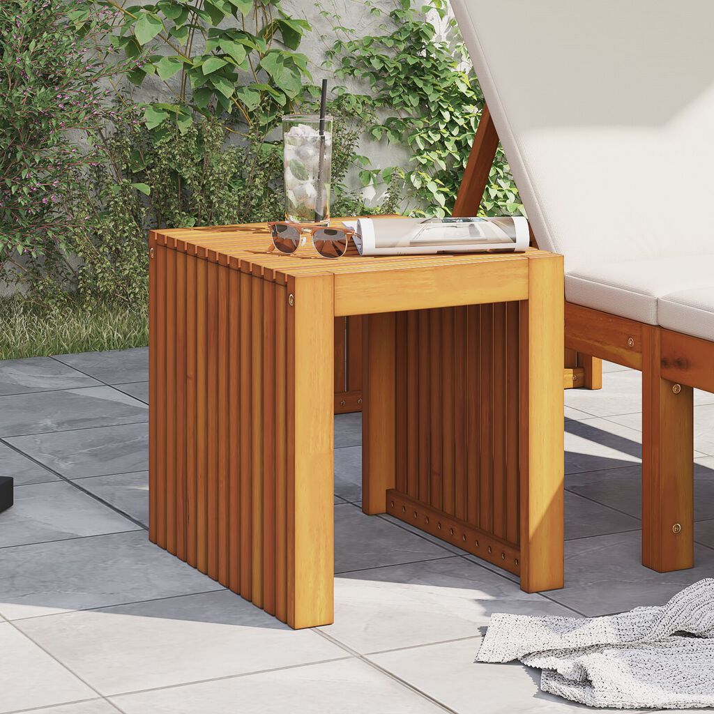 vidaXL Τραπέζι Κήπου 43x36x40 εκ. Μασίφ Ξύλο Teak