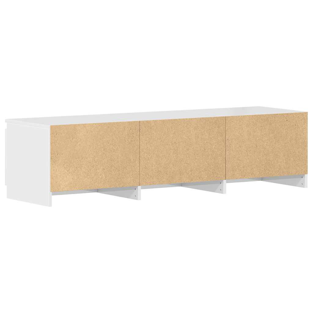 vidaXL Έπιπλο Τηλεόρασης Γυαλιστερό Λευκό 140x40x35,5 εκ. Επεξ. Ξύλο