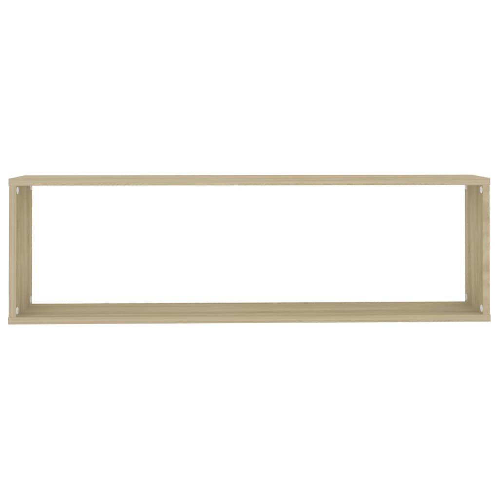 vidaXL Ράφια Κύβοι Τοίχου 2 τεμ. Sonoma Δρυς 100x15x30 εκ. Επεξ. Ξύλο
