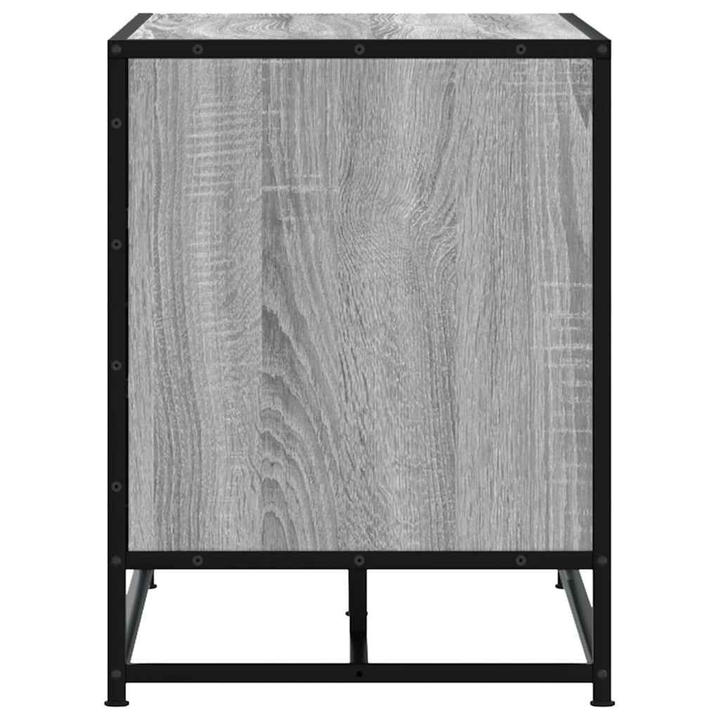 Πάγκος παπουτσιών vidaXL Γκρι Sonoma 80x40x53,5 cm
