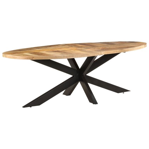 vidaXL Τραπεζαρία 240 x 100 x 75 εκ. από Ακατέργαστο Ξύλο Μάνγκο