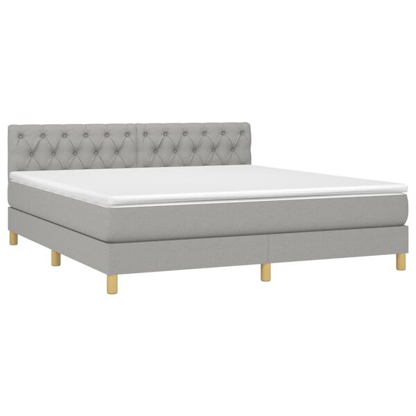 vidaXL &Kappa;&rho;&epsilon;&beta;ά&tau;&iota; Boxspring &mu;&epsilon; &Sigma;&tau;&rho;ώ&mu;&alpha; &Alpha;&nu;. &Pi;&rho;ά&sigma;&iota;&nu;&omicron; 160x200&epsilon;&kappa; &Upsilon;&phi;&alpha;&sigma;&mu;ά&tau;&iota;&nu;&omicron;
