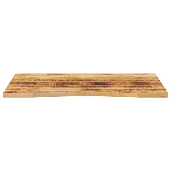 vidaXL Επιφάνεια Γραφείου Καμπύλη 100x80x2,5 εκ Μασίφ Ακατ. Μάνγκο