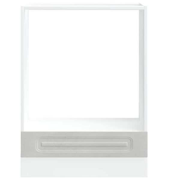 vidaXL Ντουλάπι φούρνου "Kalmar" Σκυρόδεμα Γκρι Ξύλινο