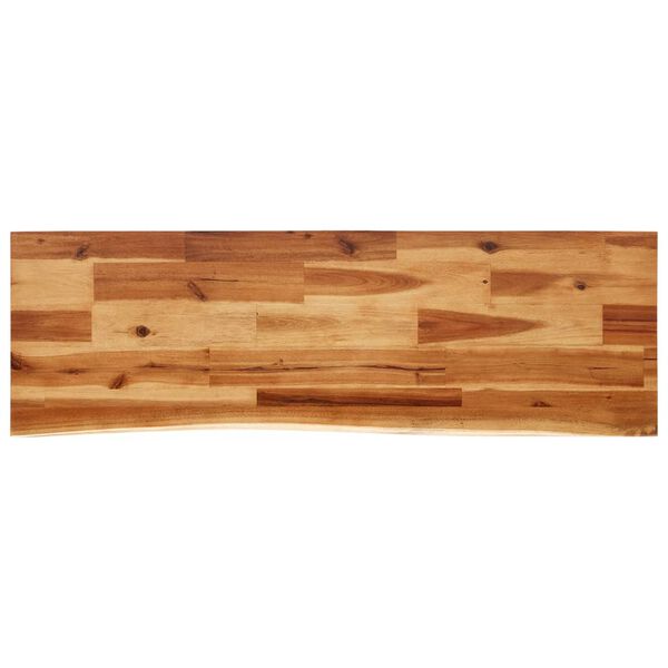 vidaXL Τραπέζι Κονσόλα με Live Edge 110x35x80 εκ. Μασίφ Ξύλο Ακακίας