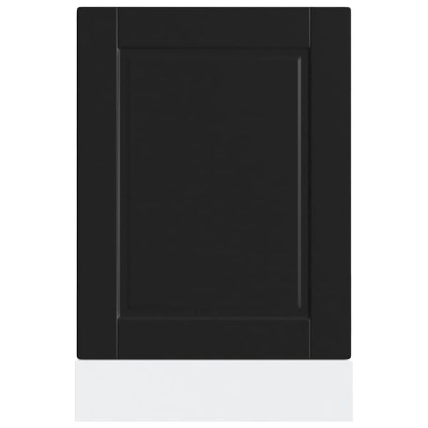 vidaXL Πίνακας πλυντηρίου πιάτων Porto Μαύρο 45x1,5x67 cm