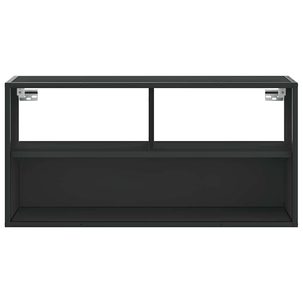 vidaXL Έπιπλο Τηλεόρασης Μαύρο 80x31x39,5 εκ. Επεξεργ. Ξύλο / Μέταλλο