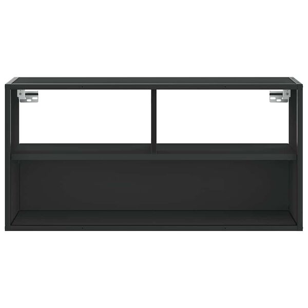vidaXL Έπιπλο Τηλεόρασης Μαύρο 80x31x39,5 εκ. Επεξεργ. Ξύλο / Μέταλλο