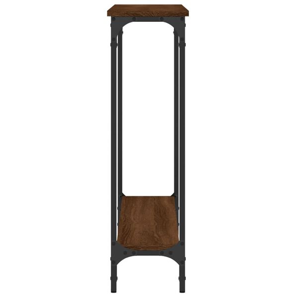vidaXL Τραπέζι Κονσόλα Καφέ Δρυς 100x22,5x75 εκ. Επεξεργασμένο Ξύλο