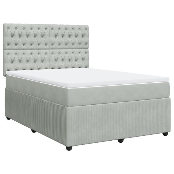 vidaXL &Kappa;&rho;&epsilon;&beta;ά&tau;&iota; Boxspring &mu;&epsilon; &Sigma;&tau;&rho;ώ&mu;&alpha; &Alpha;&nu;&omicron;&iota;&chi;&tau;ό &Gamma;&kappa;&rho;&iota; 160x200 &epsilon;&kappa;. &Beta;&epsilon;&lambda;&omicron;ύ&delta;&iota;&nu;&omicron;